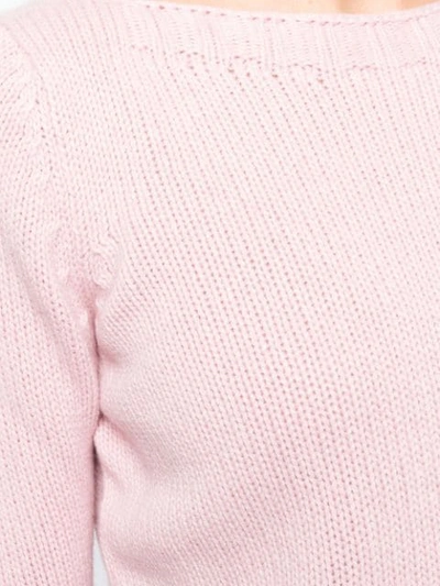 Shop Aragona Cashmere Knit Sweater In Pink