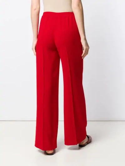 Shop Aspesi Classic Flare Trousers In Red