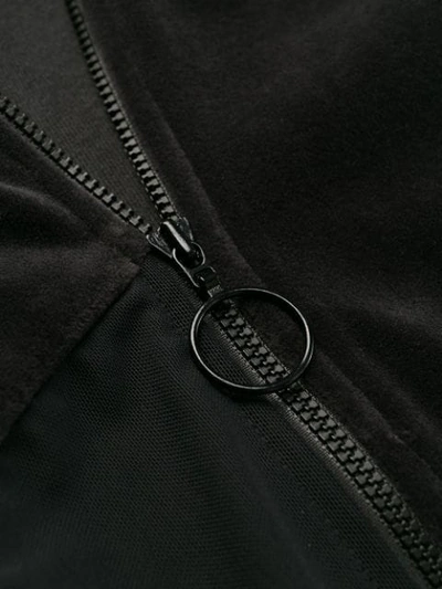 Shop Puma Zip Cropped Sweatshirt - Black