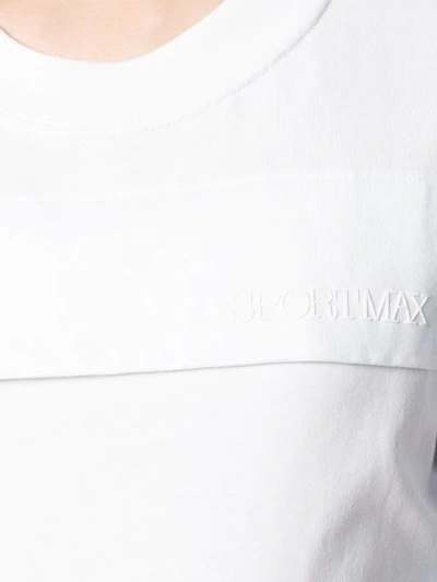 Shop Sportmax Corvino Banded T In White