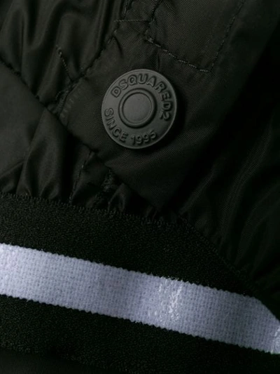 Shop Dsquared2 Logo Tape Mini Skirt In 900 Black
