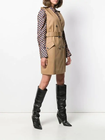 Shop Givenchy Trench Dress In Neutrals