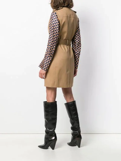 Shop Givenchy Trench Dress In Neutrals