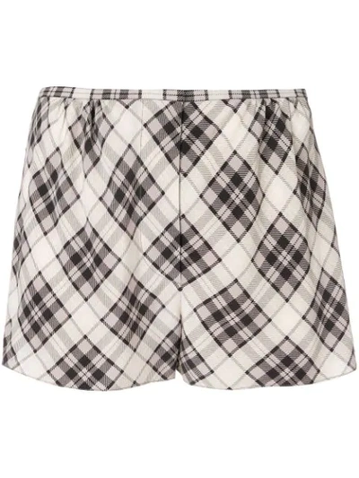 MARC JACOBS PLAID SHORT SHORTS - 灰色