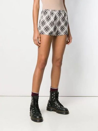 Shop Marc Jacobs Printed Short Shorts In Grey