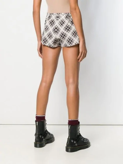 Shop Marc Jacobs Printed Short Shorts In Grey