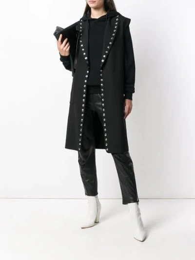 Shop Alexander Wang Long Studded Vest - Black