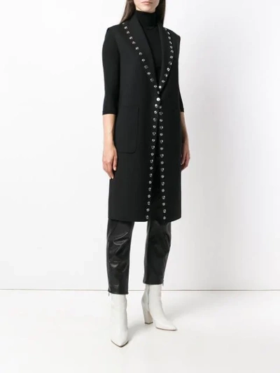 Shop Alexander Wang Long Studded Vest - Black