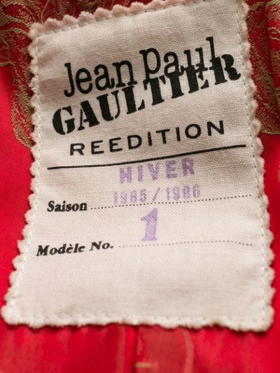 Pre-owned Jean Paul Gaultier Petal-shaped Midi Coat In Black