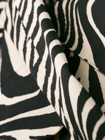 Shop Cambio Zebra Print Trousers In Black