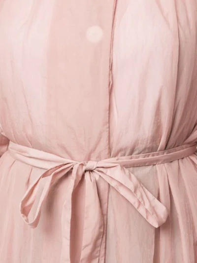 Shop Blueflag + Kiminori Morishita Short-sleeve Parka Coat In Pink