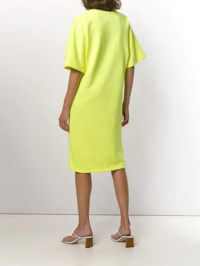 Shop A_plan_application Boxy T-shirt Dress In Yellow