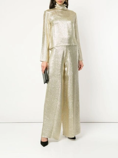 TALLER MARMO SEQUINNED TROUSERS - 金属色