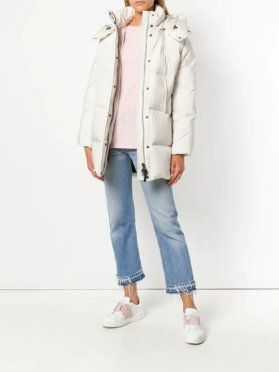 Shop Woolrich Padded Down Jacket In White