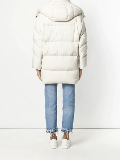 Shop Woolrich Padded Down Jacket In White