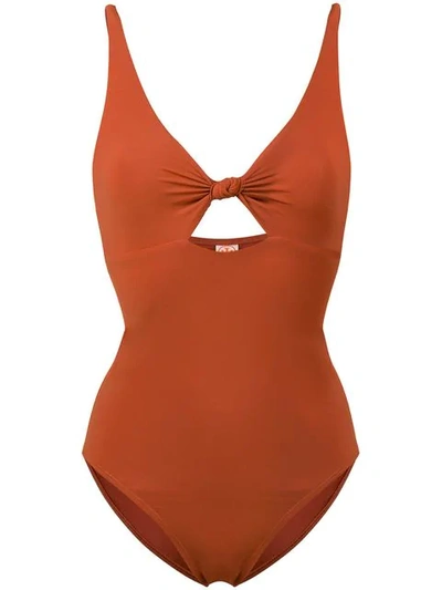 Shop Tory Burch One Piece Swimsuit In Orange