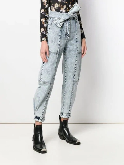 ULLA JOHNSON STORM TIE-WAIST JEANS - 蓝色