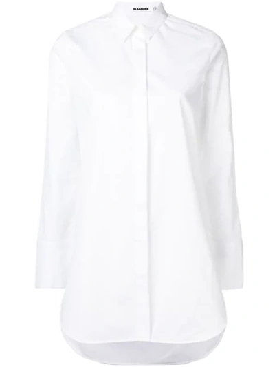 Shop Jil Sander Poplin Shirt In White