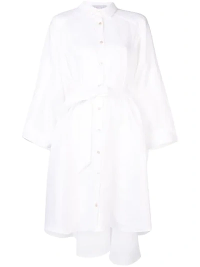 Shop Palmer Harding Oversized Shirt Dress In White