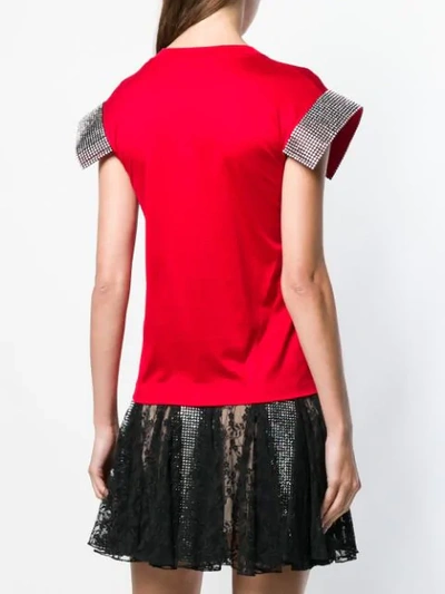 Shop Christopher Kane Crystal T-shirt - Red