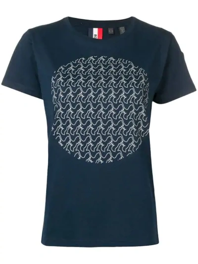 Shop Rossignol Logo Moon T-shirt In Blue