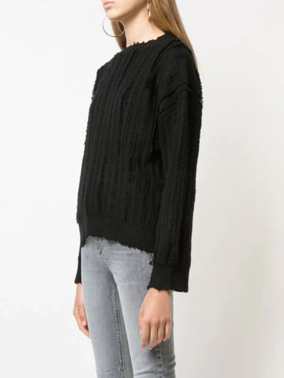 Shop Rta Distressed Trim Jumper - Black