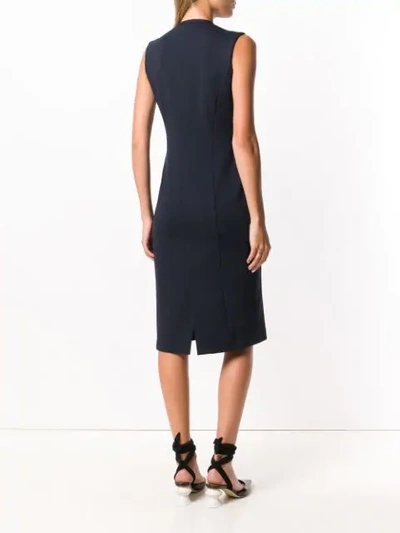 Shop Les Copains Sleeveless Dress In 0188 Blue