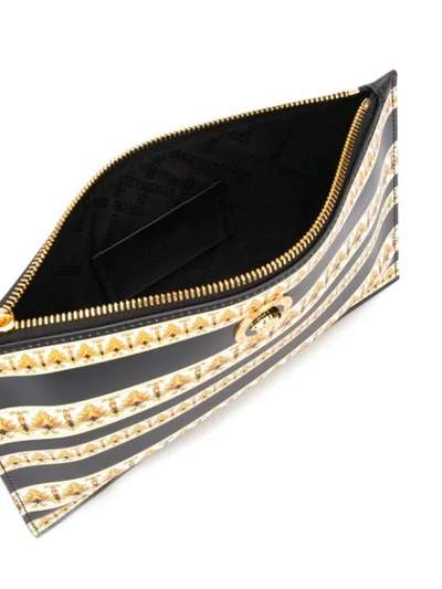 Shop Versace Barocco Pouch In Black