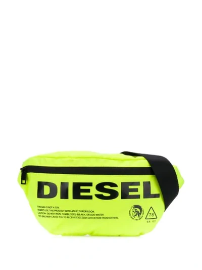 Shop Diesel F-suse Belt Bag In Yellow