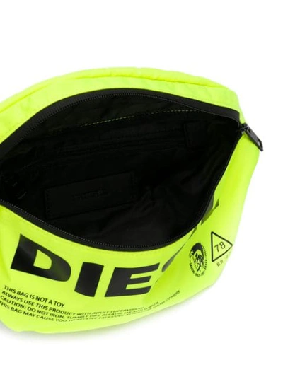 Shop Diesel F-suse Belt Bag In Yellow