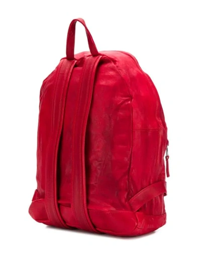 Shop Giorgio Brato Medium Wrinkled-effect Backpack In Red