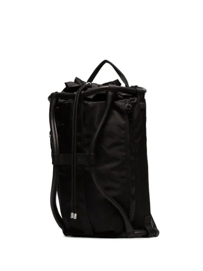 Shop Y/project Leather-trimmed Backpack In Black