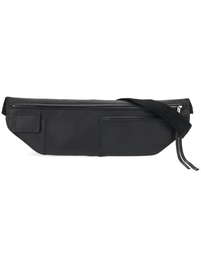 Shop Rick Owens Flat Belt Bag In Black