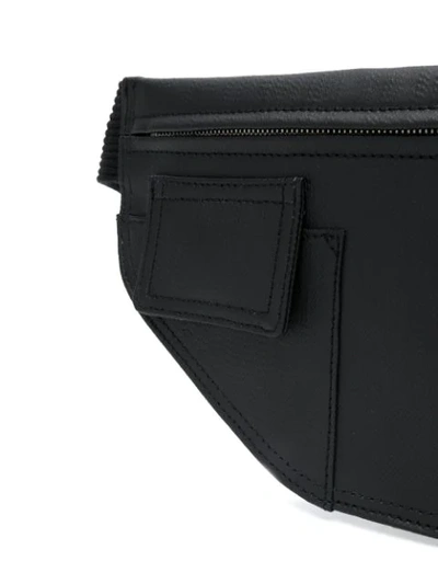 Shop Rick Owens Flat Belt Bag In Black