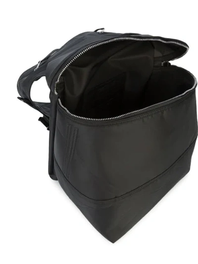 Shop Rick Owens One Shoulder Messenger Backpack - Black
