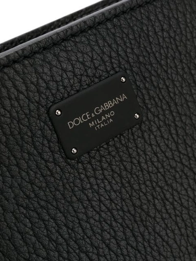 Shop Dolce & Gabbana Logo Plaque Clutch  In 80999 Black