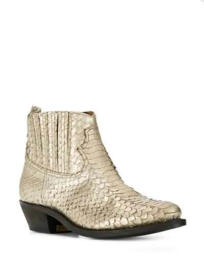Shop Golden Goose Crosby Ankle Boots In Gold