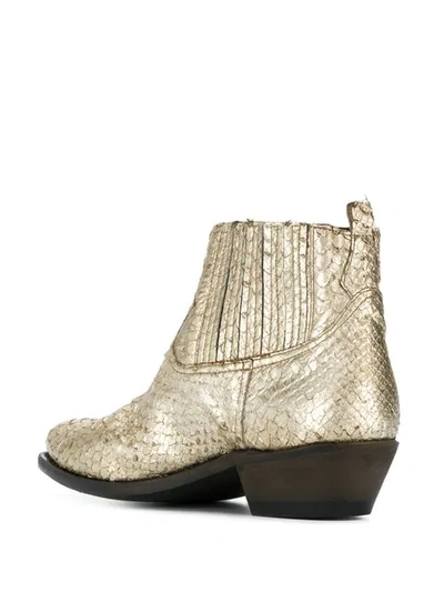 Shop Golden Goose Crosby Ankle Boots In Gold