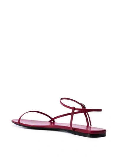 Shop The Row Bare Flat Sandals In Red