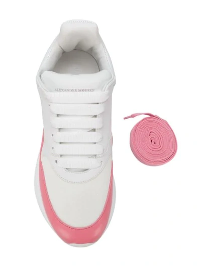 Shop Alexander Mcqueen Oversized Runner Sneakers In White