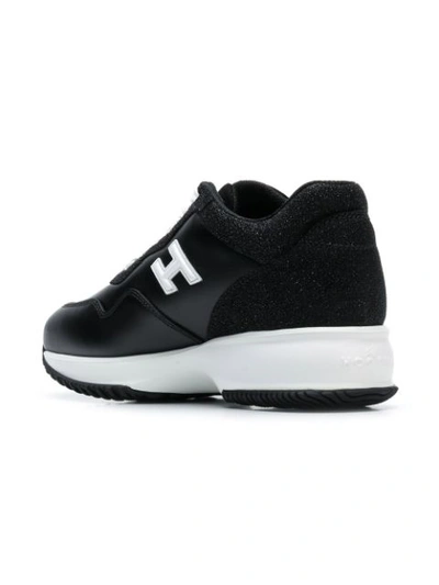 Shop Hogan Low Top Sneakers In Black