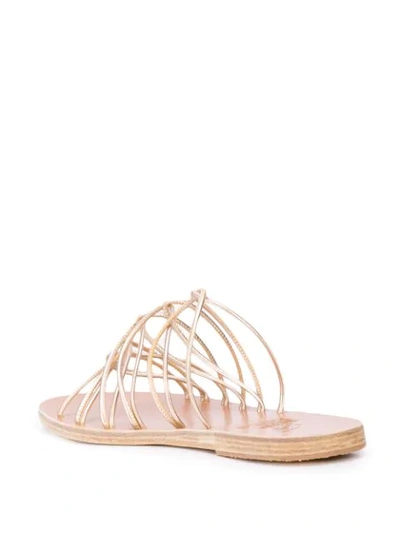 Shop Ancient Greek Sandals Rodopi Strappy Sandals In Gold