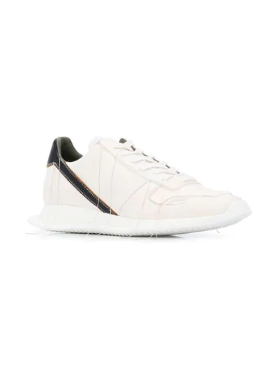 Shop Rick Owens Lace-up Sneakers In Neutrals