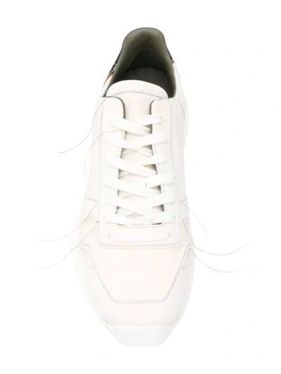 Shop Rick Owens Lace-up Sneakers In Neutrals