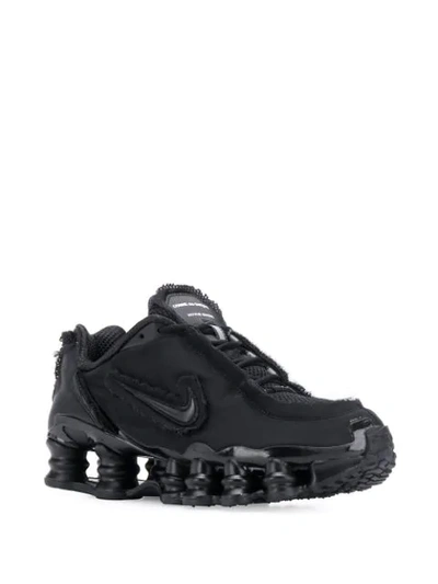 Shop Nike X Comme Des Garçons Shox Sneakers In Black