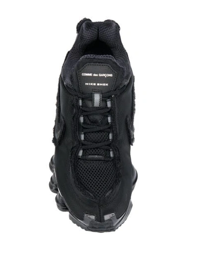 Shop Nike X Comme Des Garçons Shox Sneakers In Black