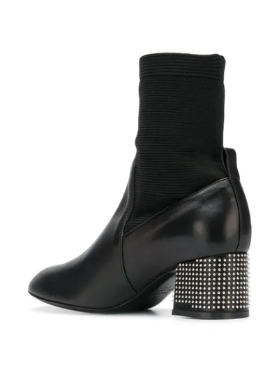 MARC ELLIS SOCK ANKLE BOOTS - 黑色