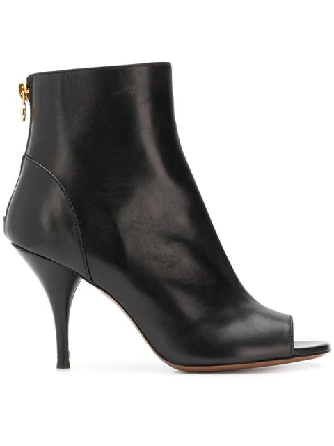 peep toe ankle boots