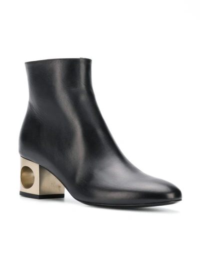 Shop Coliac Heel Embellished Boots - Black