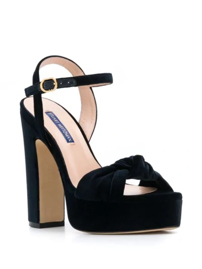 Shop Stuart Weitzman Platform Sandals In Blue